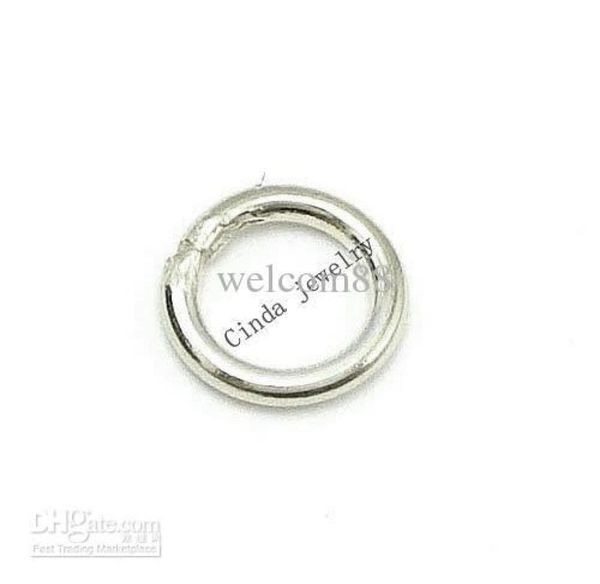 

100pcslot 925 sterling silver ring jewelry findings components jump split rings for diy gift craft w51062983089