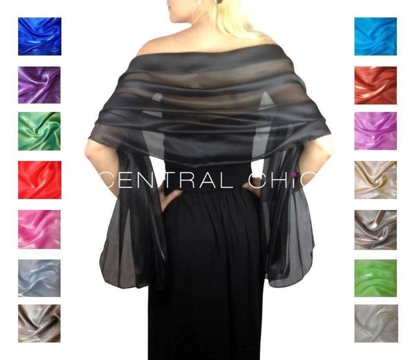

silky iridescent wrap stole shawl for weddings bridal bridemaids evenings wear6512464, White