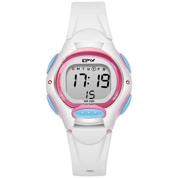 

multifunctional electronic watch for girls, junior high school students, luminous waterproof boys chronograph watch, electronic watch, Slivery;golden
