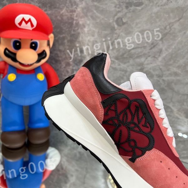 

2023 designer sneakers calfskin casual shoes reflective shoes vintage trainers sneaker leisure shoe platform lace-up xsd221109, Black