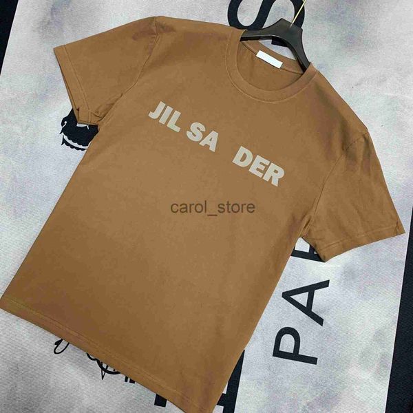 

men's t-shirts jil minimalist style t shirt mens designer fashion tees loose sander lettering cotton short sleeved casual shirts for me, White;black