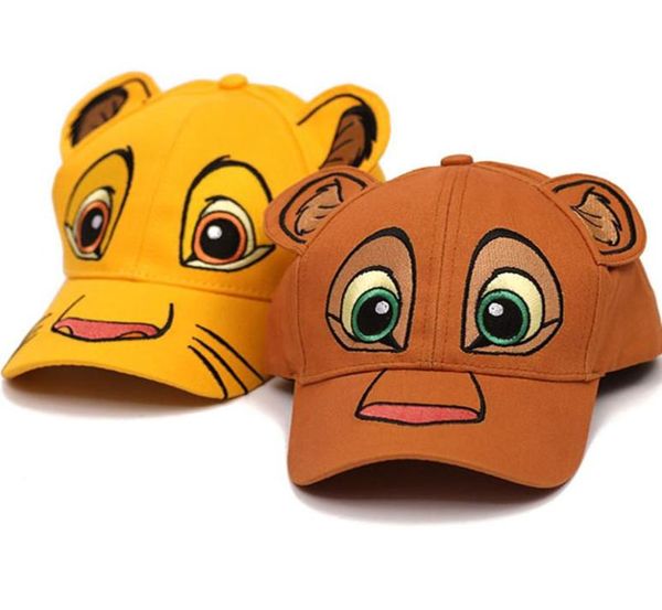 

new love lion king animation children039s hat cartoon boys and girls baseball caps5483846, Yellow