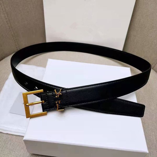 

belts mens desinger belt leather fashion womens accessories luxury letter waistband big gold buckle casual business strap black white unisex, Black;brown