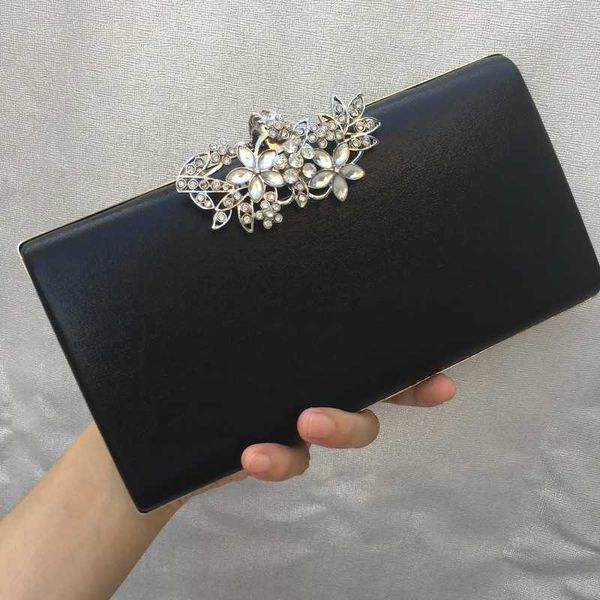 

women's bag with diamond inlaid dinner bag banquet women's pu handbag simple leather square hard box bag