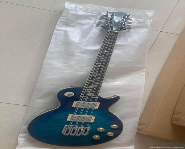 

whole custom new 8 string lpmodelelectric bass guitar blue new5185343