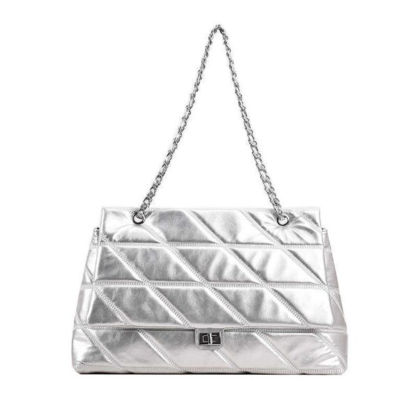 

evening bags advanced quality chain tote bag for women's new lingge versatile one shoulder large capacity crossbody underarm 230704