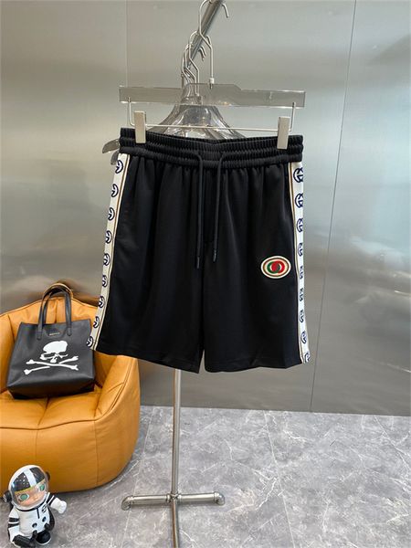 

summer swimwear men board shorts letter pattern designer fashion casual sports running fitness seaside surf breathable beach swim shorts m-3, White;black