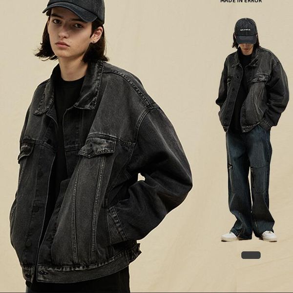 

black jacket vintage jackets coat men hip hop casual apparel, Black;brown