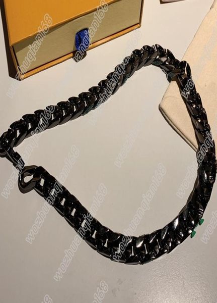 

new design necklace stitching green bracelet polished chain making necklace titanium steel necklace supply box9489714, Silver