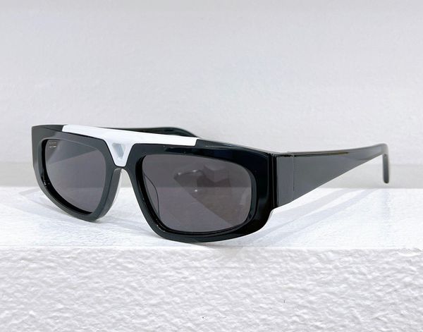 

fashion designer 1950 mens sunglasses model catwalk vintage acetate rectangle shape glasses outdoor avant-garde personality style uv protect, White;black