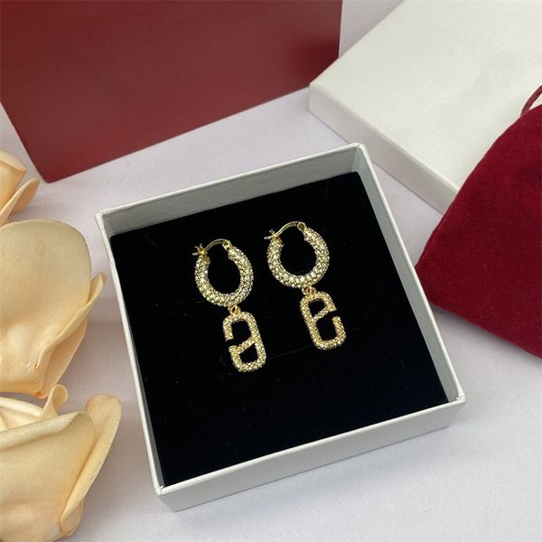 

fashion jewelry valentinosity designer luxury earrings letterdesigner earrings stud idyire ugddt7u, Golden;silver