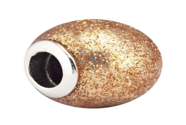 

pandulaso glitter ball charm rose golden glitter beads for jewelry making fit bracelets & neckalce woman diy jewelry making4554963, Black