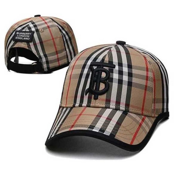

ball cap burbrerysss caps hat british fashion brand polaroid plaid basin mens and womens baseball net red leisure sunshade, Blue;gray