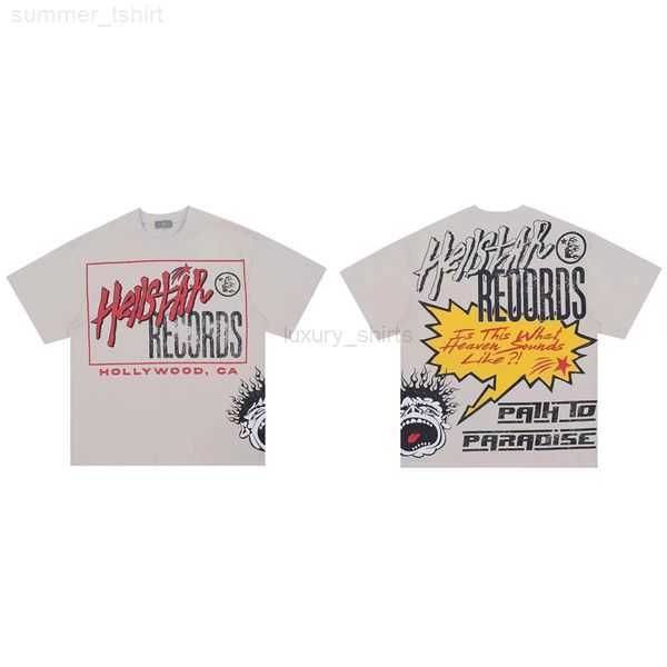 

wholesale hellstar designer short men's plus tees hellstar t shirt rapper wash grey heavy craft short sleeve high fashion retro women&#, Black;brown