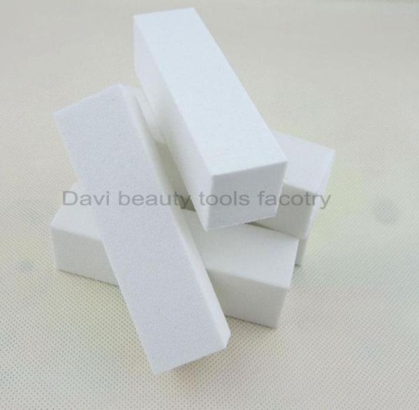 

100pcslot white nail buffer block sanding file acrylic nails9433170