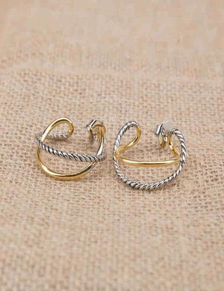 

jewelry 18k charm hoop fashion geometric earrings for women pattern designer gold classic jewelry earring birthday party gift4775499, Golden