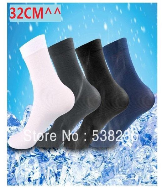 

wholesock long 20pairslotmen stockings ultrathin bamboo fibre socks colors black white blue gray8950626
