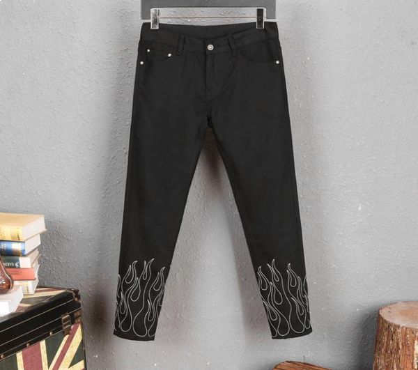 

mens jeans slim fit ripped jeans men histreet mens distressed denim joggers knee holes washed new style mens skinny jeans3583339, Blue