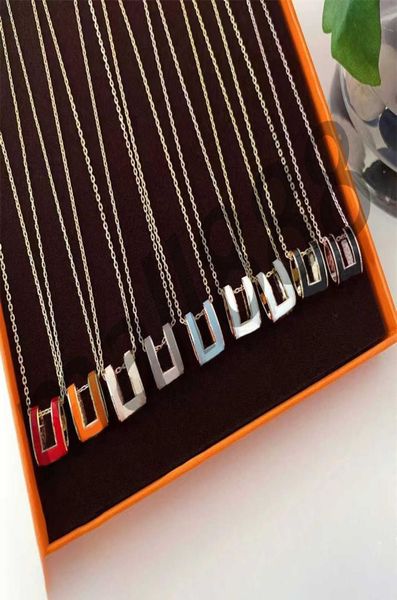 

fashion luxury h pendant necklaces chains designer design for man woman gold silver clavicle necklace choker jewelry letter link c7399585