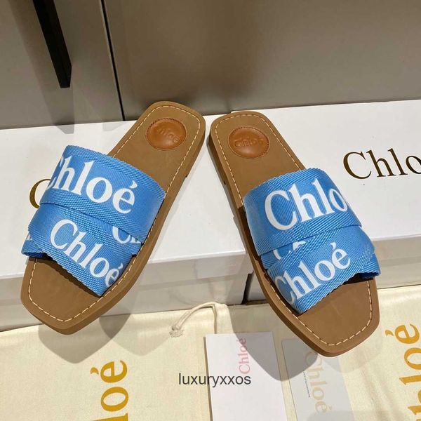 

woven girl flat woody slippers designer sandal slipper summer 2023 bottom letter classic strap casual versatile beach version dress 1 gvdw