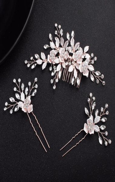 

double rhinestone hair comb bridal headband wedding hair accessories crystal rhinestone comb hairband wedding jewelry6846420, Golden;silver