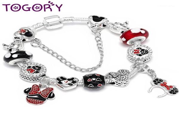 

european silver charm bracelet with crystal beads strand bracelet for women kids diy jewelry gift drop12303043, Golden;silver