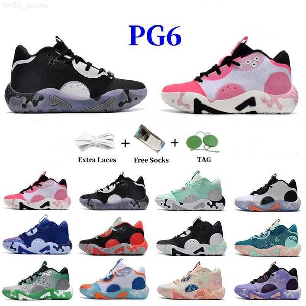 

designer paul george pg 6 mens basketball shoes sneaker fluoro all star white black mint blue paisley bred infrared fog grey pg6 mens traine