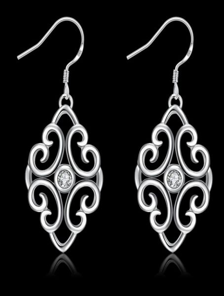 

gift new arrival hollow fashion 925 earrings gift full gemstone women039s sterling silver dangle chandelier earrings9316268
