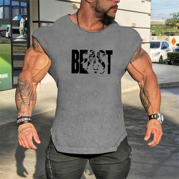 

mens tank brand bodybuilding sports sleeveless casual shirts selling gyms vest singlets workout 230713, White;black