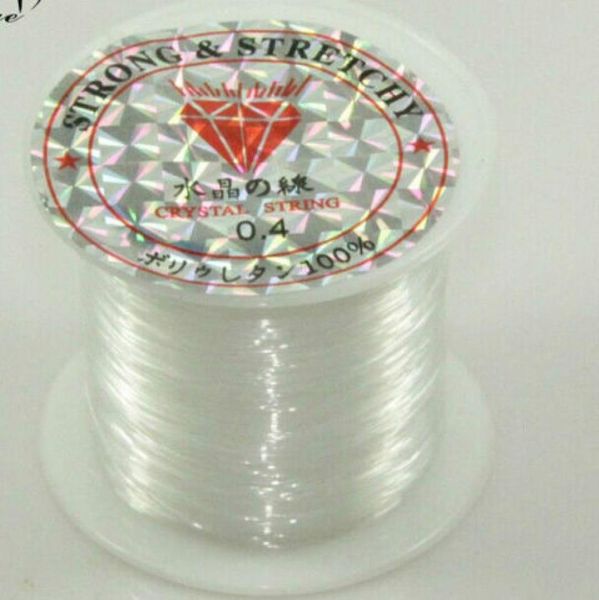 

0207mm clear fishing beading wire cord jewelry thread finding 20pcs9653368, White;red