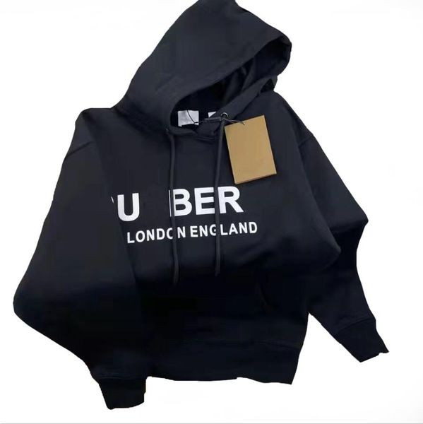 

designers mens hoodies women letter hoodie street autumn winter hooded pullover fashion sweatshirts loose hooded jumper clothing size m-2xl, Black