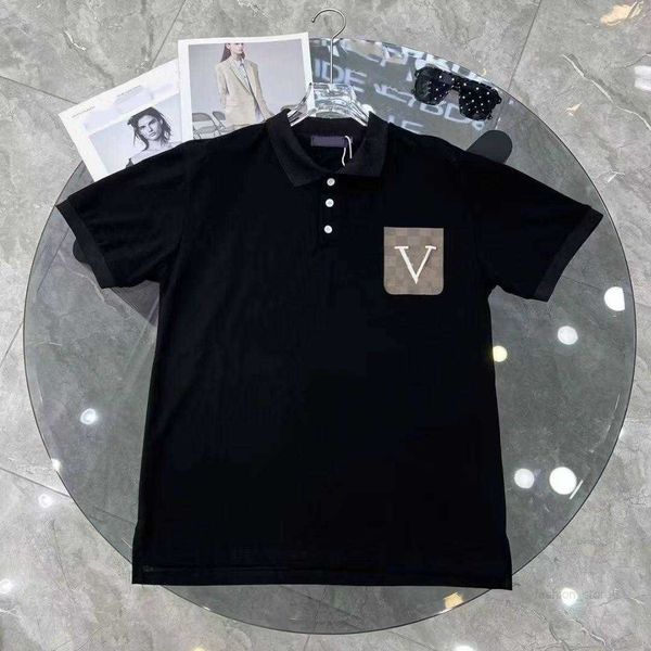 

mens polos shirt pocket tees shirts designer summer short polo man t-shirts with embroidery tshirts m-3xl, White;black