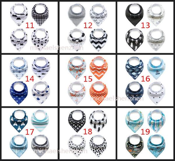 

100 design newborn cartoons ins fox bibs burp cloths 2019 new baby girls boys waterproof pure cotton double layer bibs burp cloths9502569