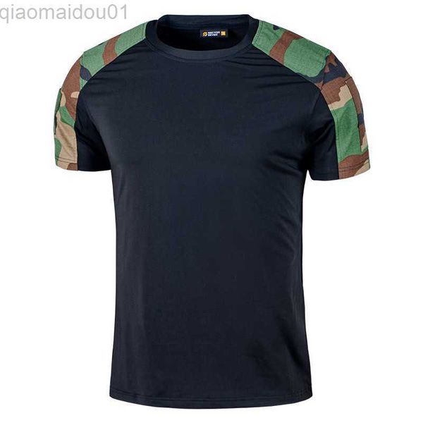 

men's t-shirts tactical t-shirt short sleeve camo quick-drying breathable summer men women military fans commuting casual short sleeve, White;black