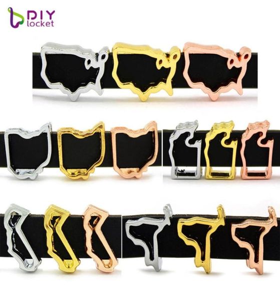 

10pcs 8mm slide charms fit diy wristband bracelet pet collar lssc3084072913051, Black