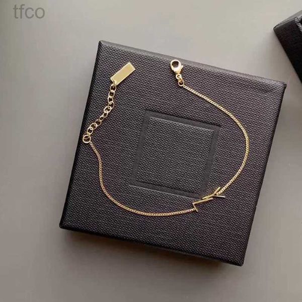 

designer bracelets gold chain bracelet womens love jewelry luxury letter pendant y bracelet for women charm earring wedding g2205242z, Black