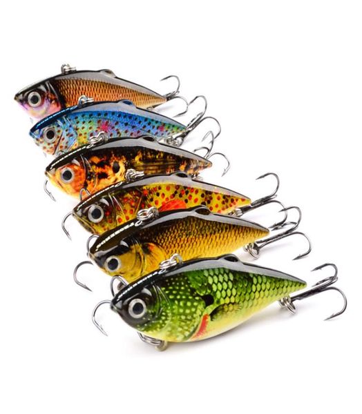 

fly fishing vib crankbait painted lifelike fish 3d eyes 65cm 85g fish pattern clear casting laser artificial lure4672115