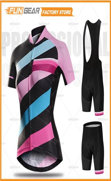 

cycling jersey set women road bike clothing female 2020 pro team mtb ropa ciclismo girl cycle clothes road bike bib shorts kit6922327, Black;blue