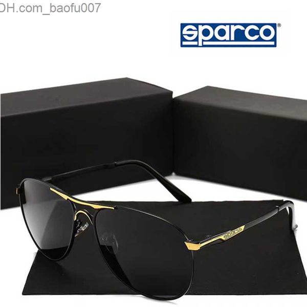 

sunglasses sparco original luxury polarized sunglasses suitable for male and female cycling glasses brand designer retro black pilot sunglas, White;black