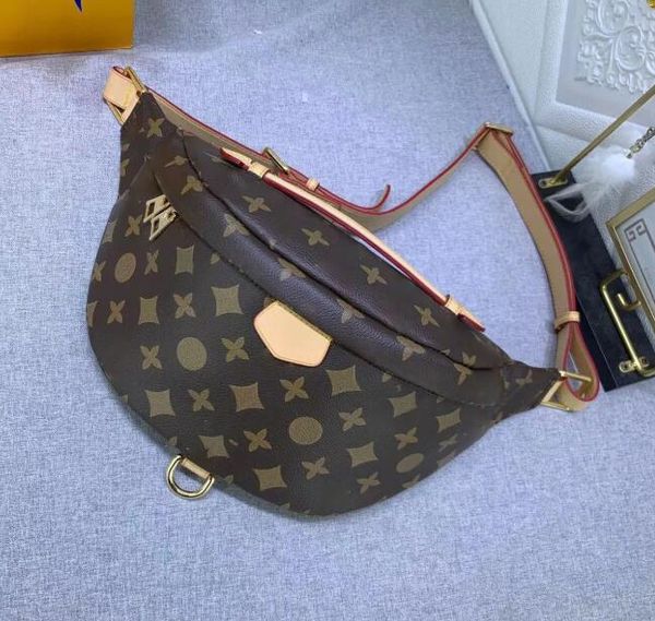 

style bumbag cross body designer shoulder bag brown flower leather luxury waist bags temperament fanny pack bum pocket8