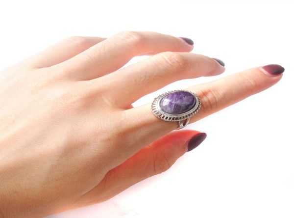 

women girl finger rings oval natural stone cabochon mookaite jasper onyx rhodochrosite resizable wedding ring bz9119640471, Golden;silver