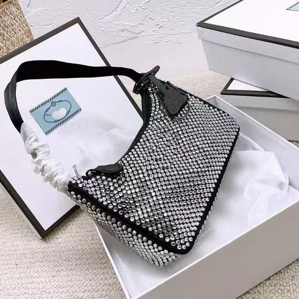 

underarm bag full of diamond rhinestones imitation crystal zipper daily back fashion super a sweetheart spice girl essential women's ba