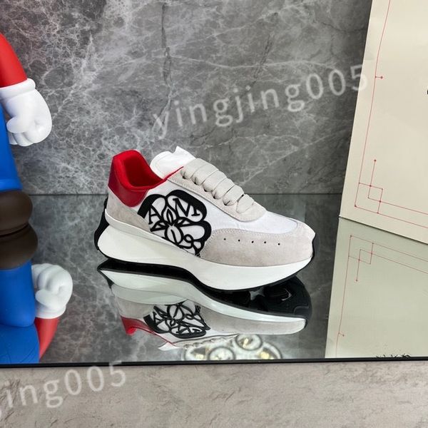 

2023 new luxury designers sneaker casual shoes sole white black leather womens espadrilles mens high-quality lace up trainers sneakers size