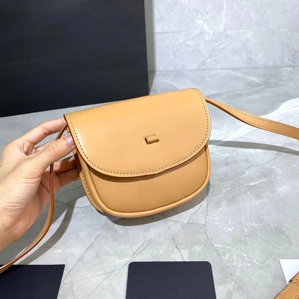 

genuine leather man outdoor messenger croissant bag womens cross body luxury classic saddle shoulder bags tote designer half moon mini handb