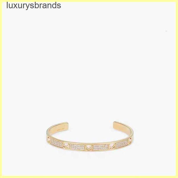 

2021 fashion designer bracelet for mens women full diamond gold letters f bracelets gifts womens luxury love bracelets jewelry 21090902r, Black