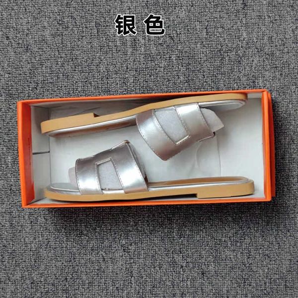 

designer beach slipper oran sandals slides 2023 new slippers women's summer outwear fashion flat bottom slotted and outdoor large 2 ph8