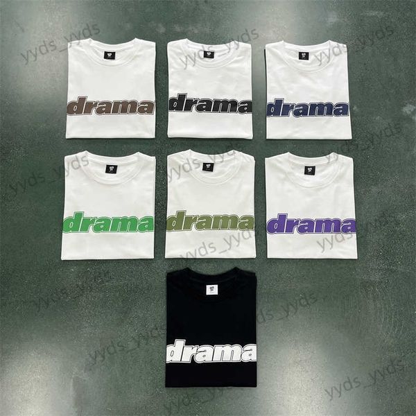 

men's t-shirts drama call men's t-shirt new fashion original quality printed men tees breathy summer t230714, White;black