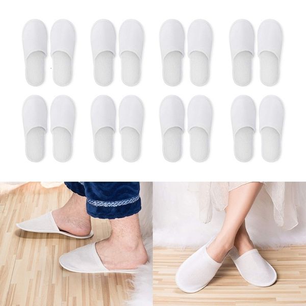 

slippers disposable slippers 12 pairs closed toe disposable slippers fit size for men and women for el spa guest used white 230713, Black