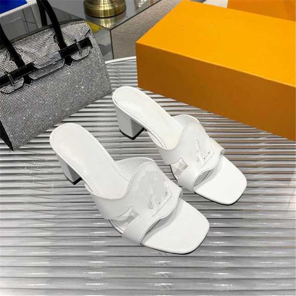 

summer popular women sandals 2023 luis luxury brand business dress wedding party leather high heels casual flat slippers vuttonity 08-04, Black