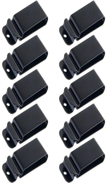 

10pcslot black kydex holster quick clips tactical knife sheath gun holster metal belt clip spare part5746038